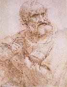 LEONARDO da Vinci Study of an apostle Sweden oil painting artist